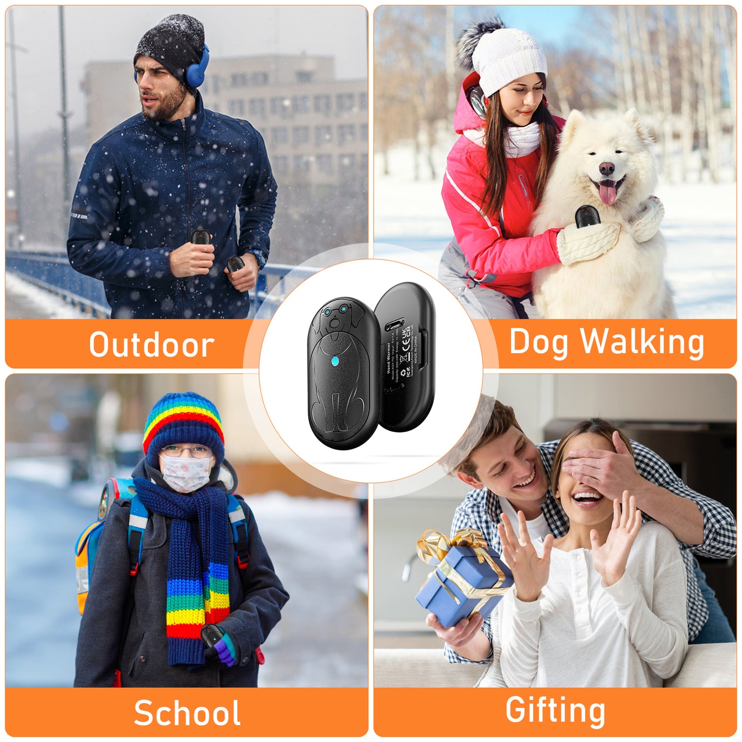 Lepwings Rechargeable Hand Warmers 2 Pack, 6000mAh Battery Long Lasting, 3 Levels Heating Electric Pocket Hand Warmer, Winter Gift for Men and Women, Ideal for Golf Hunting Outdoor Activities
