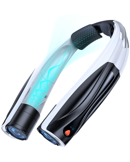 Lepwings Neck Fan USB-C Rechargeable, 6 Speeds, 6000 mAh Battery, For the Office, Sport and Travel