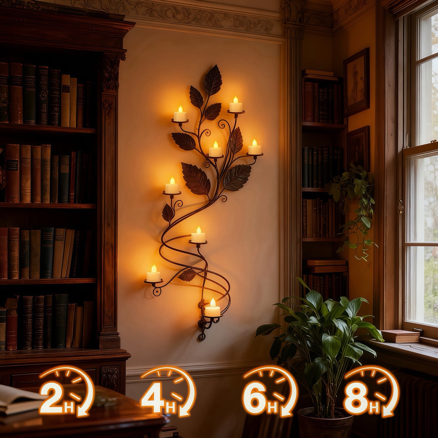 Lepwings Rechargeable Candles LED Tea Lights with Remote Control and Timer, For Christmas and Party Decor