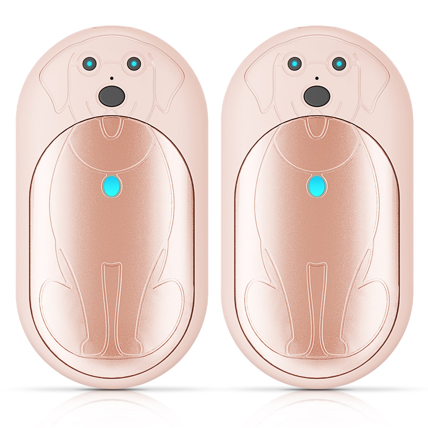 Lepwings Rechargeable Hand Warmers 2 Pack, 6000mAh Battery Long Lasting, 3 Levels Heating Electric Pocket Hand Warmer, Winter Gift for Men and Women, Ideal for Golf Hunting Outdoor Activities