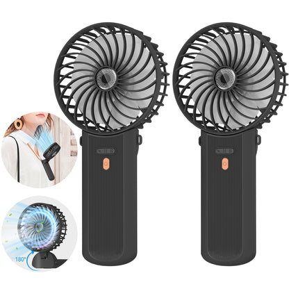 Lepwings Portable Fan USB Rchargeable, 4 Speeds, Foldable & 180 Rotation