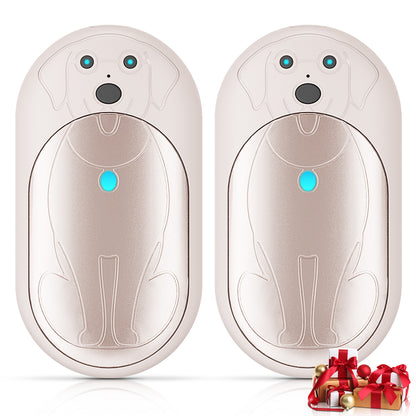 Lepwings Rechargeable Hand Warmers 2 Pack, 6000mAh Battery Long Lasting, 3 Levels Heating Electric Pocket Hand Warmer, Winter Gift for Men and Women, Ideal for Golf Hunting Outdoor Activities