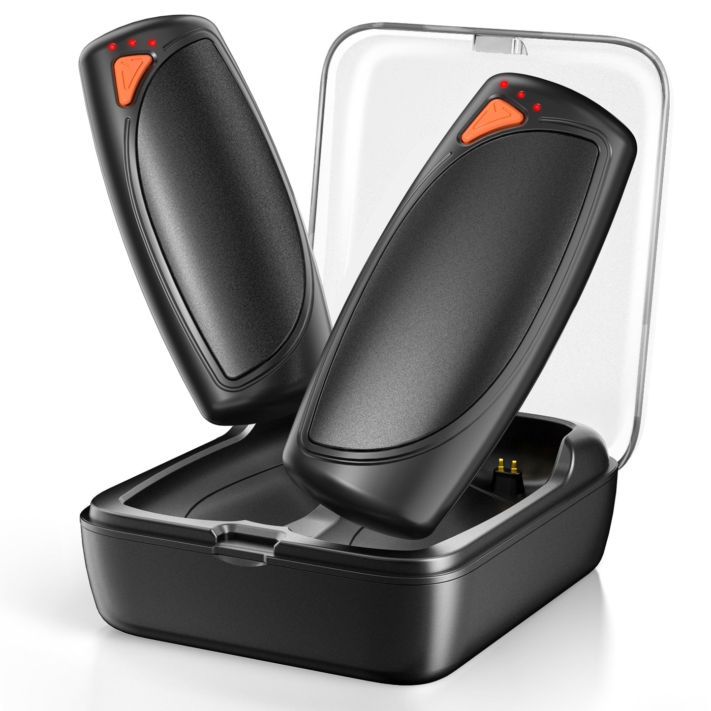 Hand Warmers Rechargeable with Charging Case, 14000mAh Dual-Sided Electric Portable Hand Warmers, Long-Lasting Heat for Cold Hands, Camping, Golf, and Gift for Women & Men