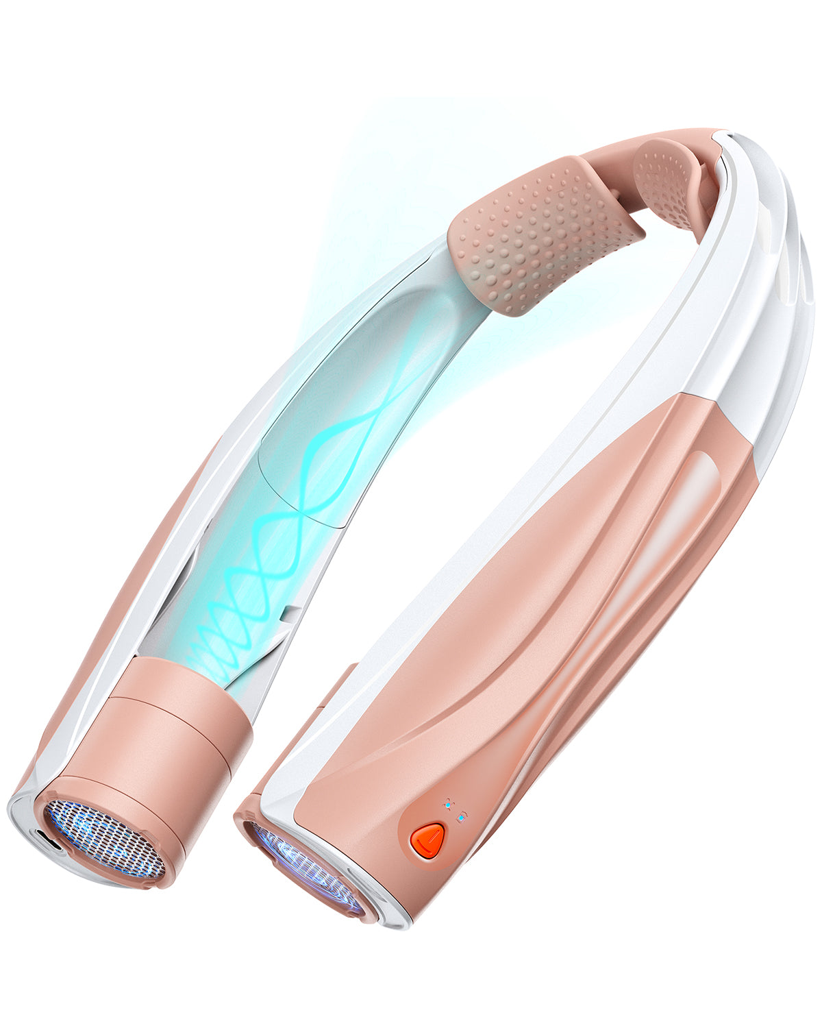 Lepwings Neck Fan USB-C Rechargeable, 6 Speeds, 6000 mAh Battery, For the Office, Sport and Travel